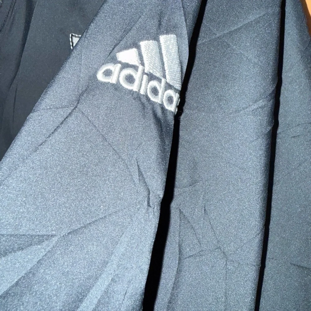 Adidas Black and‎ White V-Neck Pullover